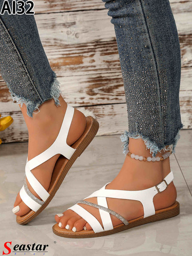 Sandały damskie AI32.WHITE (36/41,12par)