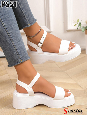 Sandały damskie PS51.WHITE (36/41,12par)