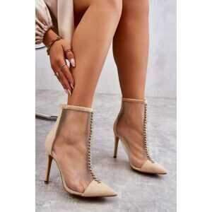 Botki damskie 7ALL295.BEIGE  (36/41,12par)