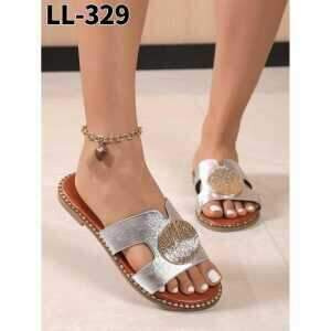 Klapki damskie    7ALL329.SILVER  (36/41,12par)
