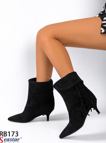 Botki damskie ocieplane RB173.BLACK (36/41,12par)