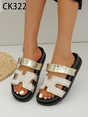 Klapki damskie CK322.GOLD (36/41,12par)