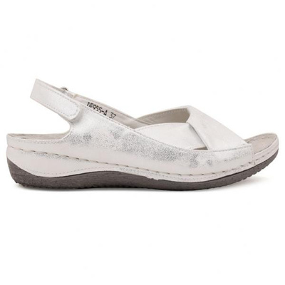Sandały damskie DE955-4.SILVER (36/41,12par)