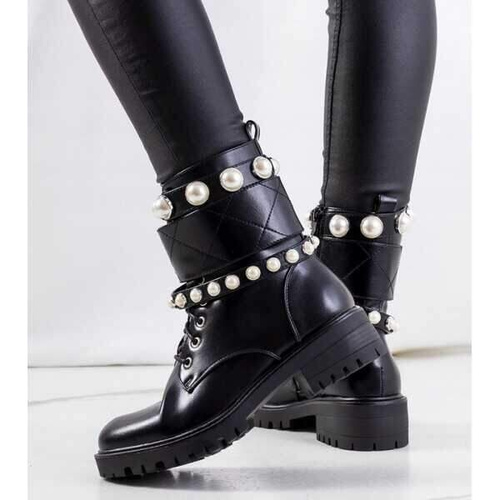 Botki damskie   7A9359-PA.BLACK  Ocieplane (36/41,12par)