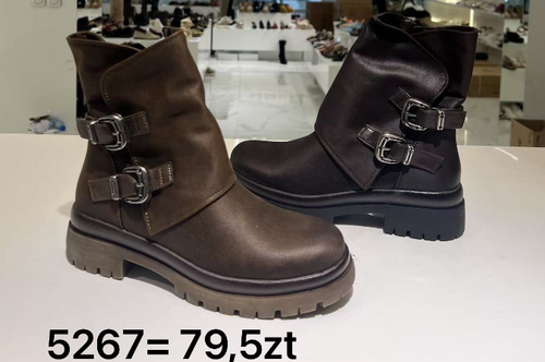 Botki damskie ocieplane 7A5267.BLACK (36/41,12par)