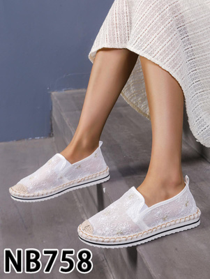 Balerinki damskie NB758.WHITE (36/41,12par)