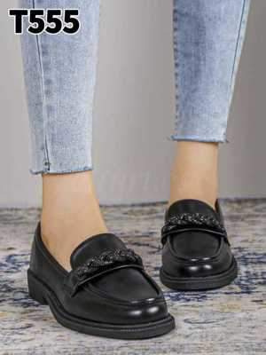 Balerinki damskie 7AT555.BLACK (36/41,12par)