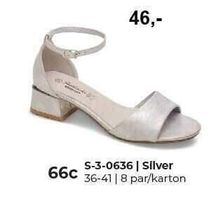 Sandały damskie 7AS-3-0636.SILVER (36/41,8par)