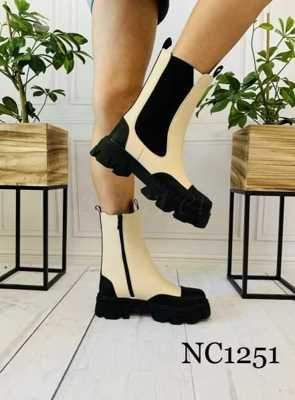 Botki damskie 7ANC1251.BEIGE Ocieplane (36/41,12par)