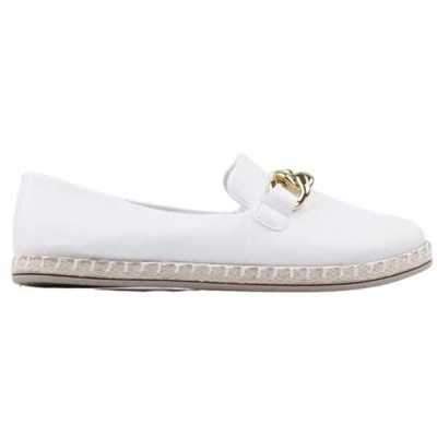 Balerinki damskie F02-10.WHITE (36/41,12par)