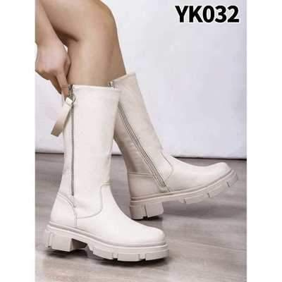 Kozaki damskie 7AYK32.BEIGE Ocieplane (36/41,12par)