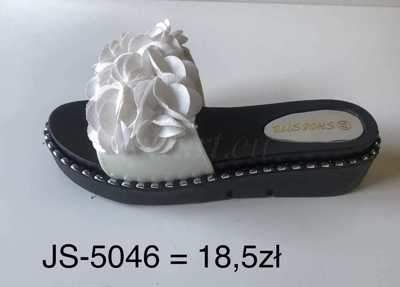 Klapki damskie 7AJS-5046.WHITE (36/41,12par)