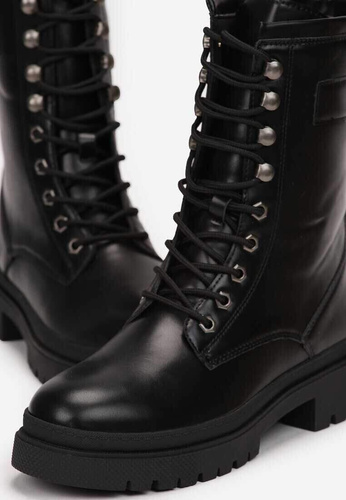 Botki damskie ocieplane  7AMR-22.BLACK  (36/41,12par)