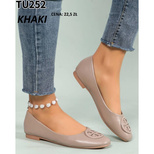 Balerinki damskie ZA252.KHAKI (36/41,12par)