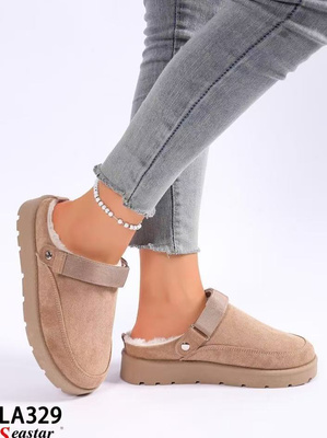 Kapcie damskie LA329.KHAKI (36/41,12par)