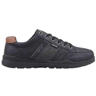 Półbuty męskie 11AA15T-3.BLACK/BLACK (46/48,6par)