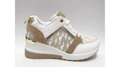Buty sportowe damskie 7ALDLJ-45.WHITE/BEIGE  (36/41,12par)