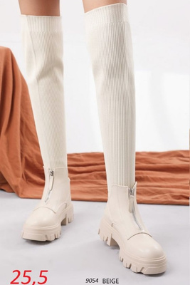 Kozaki damskie 9054.BEIGE (36/41,12par)