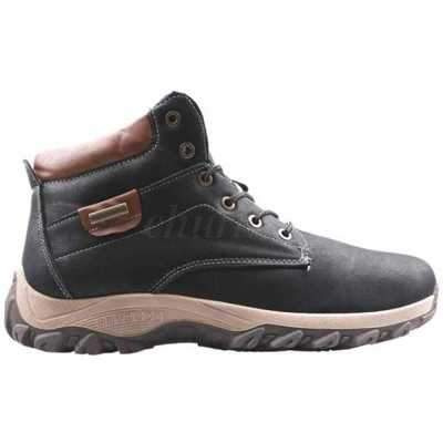 Trzewiki męskie 9AA203A-1.BLACK/BROWN Ocieplane (41/46,8par)