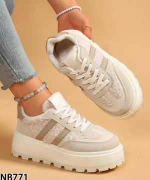 Buty sportowe damskie 7ANB771.BEIGE (36/41,12par)