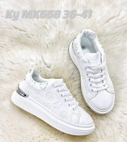 Buty sportowe damskie 7AMK668.WHITE/SILVER (36/41,12par)