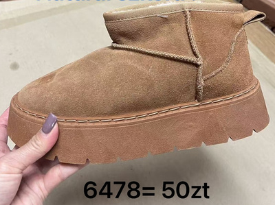 Botki damskie 6478.KHAKI (36/41,12par)