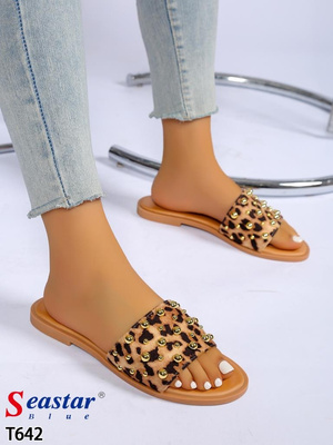 Klapki damskie 7AT642.LEOPARD  (36/41,12par)