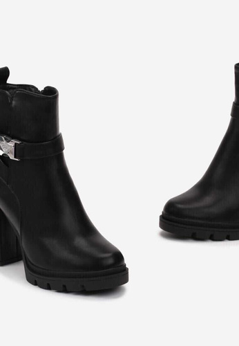 Botki damskie 168-516.BLACK PU (36/41,12par)