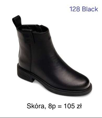 Botki damskie   7A128.BLACK  (36/41,8par)