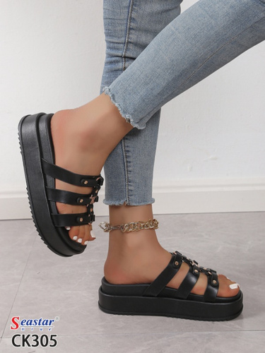 Klapki damskie CK305.BLACK (36/41,12par)