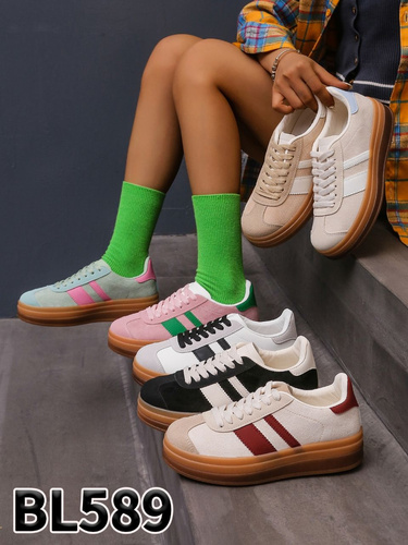 Buty sportowe damskie BL589.WHITE (36/41,12par)