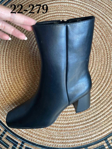 Botki damskie ocieplane   7A22-279.BLACK   (36/41,12par)