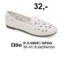 Balerinki damskie  7A0568A.WHITE  (36/41,8par)