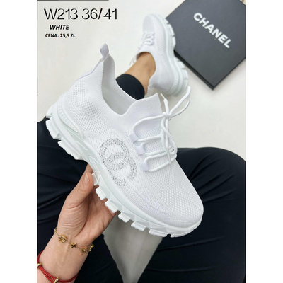 Buty sportowe damskie W213.WHITE (36/41,12par)