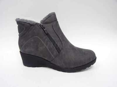 Botki damskie 7A12901-3.GREY Ocieplane (37/42,12par)