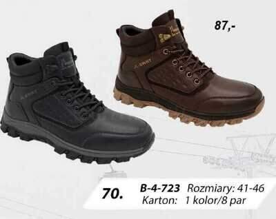 Trzewiki męskie  9AB-4-723.KOLORDOWYBORU  (41/46,8par)