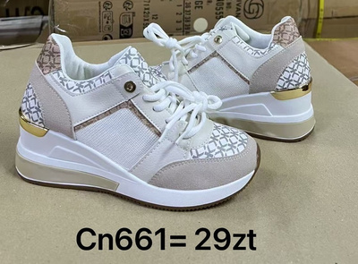 Buty sportowe damskie CN661.WHITE/BEIGE (36/41,12par)