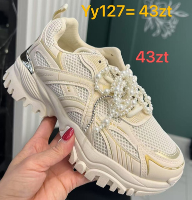 Buty sportowe damskie YY157.BEIGE (36/41,12par)
