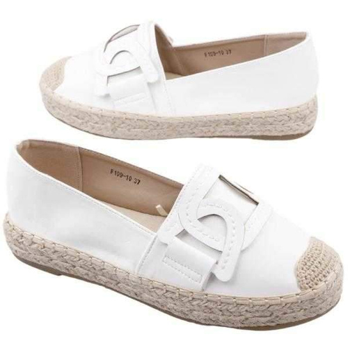 Balerinki damskie F109-10.WHITE (36/41,12par)