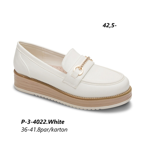 Półbuty damskie 3-4022.WHITE (36/41,8par)