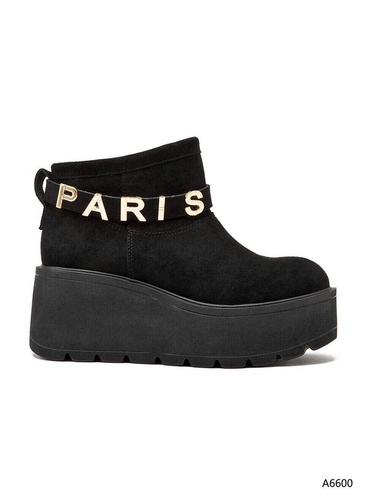 Botki damskie ocieplane A6600.BLACK (36/41,12par)