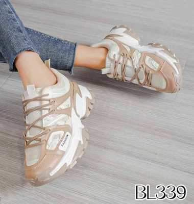 Buty sportowe damskie 7ABL339.BEIGE (36/41,12par)