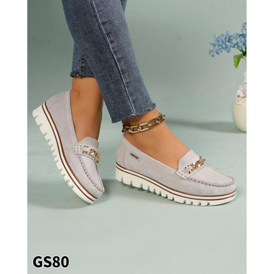 Mokasyny damskie GS80.GREY (36/41,12par)