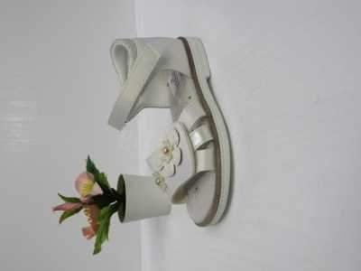 Sandały dziewczęce 1AZA28.WHITE (21/26,12par)