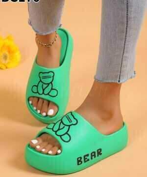 Klapki damskie   7ABG176.GREEN  (36/41,12par)