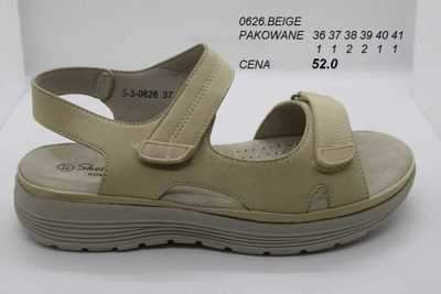 Sandały damskie 7A0626.BEIGE (36/41,8par)