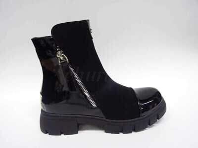 Botki damskie 7SA71-1.BLACK Ocieplane (36/41,12par)
