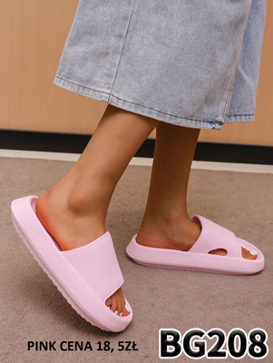 Klapki damskie BG208.PINK (36/42,12par)