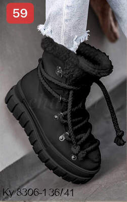 Botki damskie 7AKY8206.BLACK (36/41,12par)