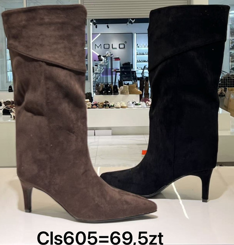 Kozaki damskie CLS605.KOLORDOWYBORU (36/41,12par)